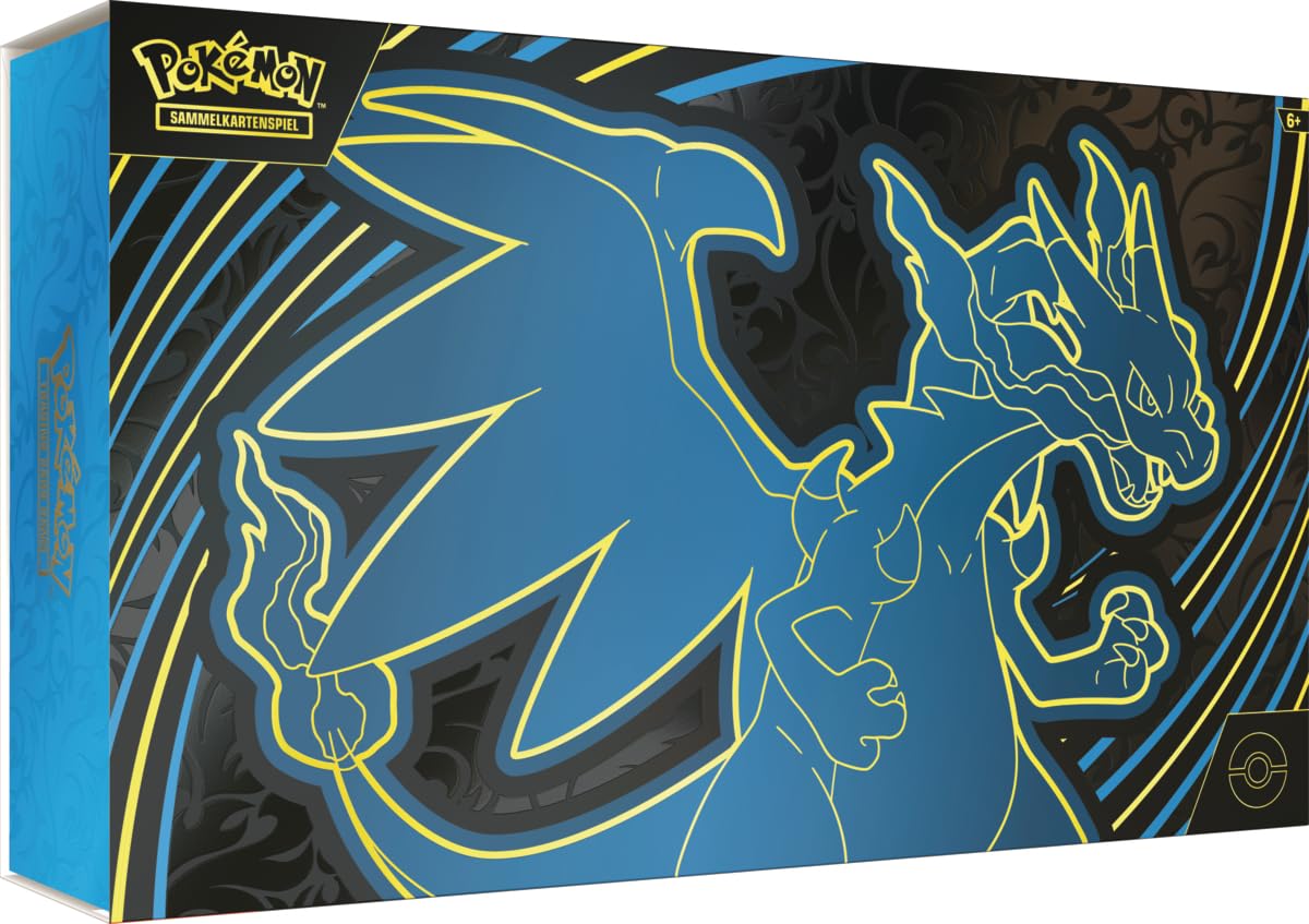 Pokémon-Sammelkartenspiel: Ultra-Premium-Kollektion Mega-Glurak X-ex (2 holografische Promokarten, 18 Boosterpacks & Premium-Zubehör)